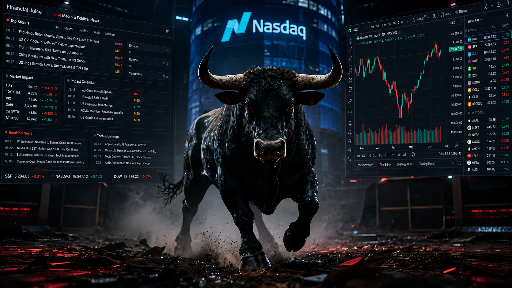 Institutional trading background